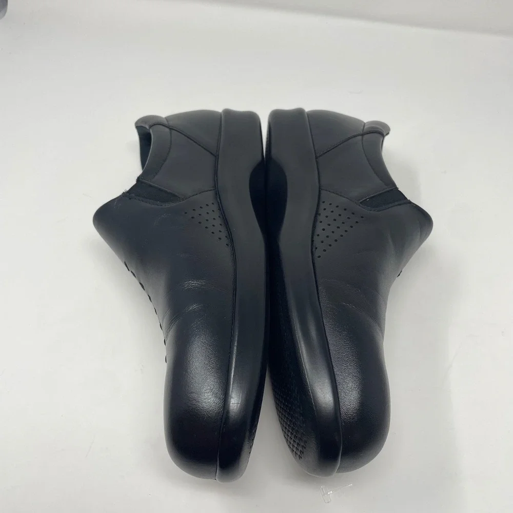 SAS Tripad Comfort Black Leather Slip On Loafers Shoes Womens 9 M Made in USA